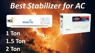 Best Stabilizer for AC ⚡1 ton  15 ton  2 Ton  inverter split ac  low and high voltage  boostup [upl. by Ivens]