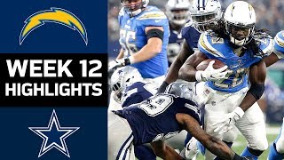 Chargers vs Cowboys  NFL Week 12 Game Highlights [upl. by Brynn251]