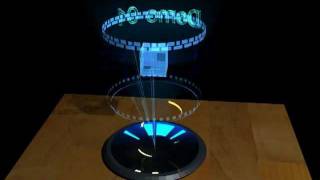 3D rendered Holographic Projector [upl. by Siravart30]