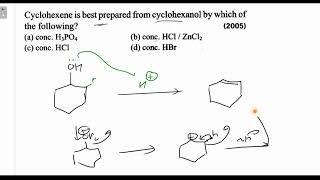 Cyclohexene is best prepared from cyclohexanol by which of the following [upl. by Rotman192]