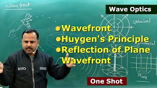 1 Wavefront Huygens Principle amp Reflection of plane wavefront  Wave Optics  12th Physics cbse [upl. by Ramaj84]