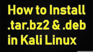 How to Extract tarbz2 deb File In LinuxUbuntuDebian [upl. by Otrebire]