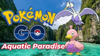 POKEMON GO AQUATIC PARADISE EVENT  SHINY DUCKLETT [upl. by Cosetta]