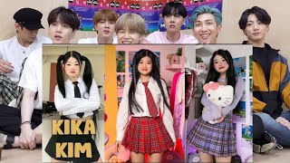 BTS REACTION Kika Kim XO Team TikTok Top [upl. by Amandi]