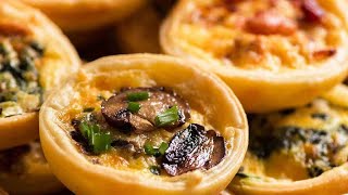 Mini Quiche  4 ways [upl. by Plerre]