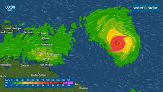 Nieuwe orkaan Atlantische Oceaan Larry is ontstaan 03092021 [upl. by Ossy]