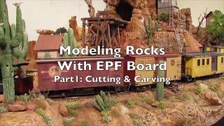 Carving Foam Rocks on the Thunder Mesa Mining Co Part 1 [upl. by Esilehc574]