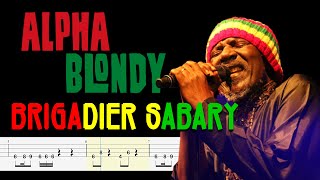 Alpha Blondy  Brigadier Sabari Bass Tabs By ChamisBass chamisbass basstabs alphablondy [upl. by Llewop]