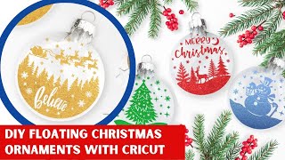 How To Make Floating Ornaments With Cricut [upl. by Crandale781]