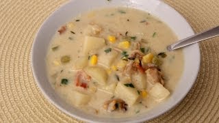 Homemade Clam Chowder Recipe  Laura Vitale  Laura in the Kitchen Episode 413 [upl. by Solis]