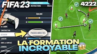 TUTO FIFA 23  LA MEILLEURE FORMATION incroyable  TACTIQUES PERSO  4222 META [upl. by Hashimoto717]