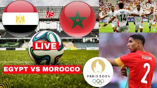 Egypt vs Morocco Live Stream Olympics Games Bronze Medal Football Match Score Highlights Vivo Direct [upl. by Bartle]