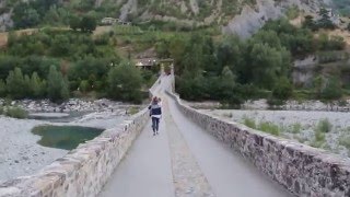 Bobbio Piacenza fiume Trebbia ponte Gobbo o ponte del Diavolo o ponte Vecchio 13 videomix [upl. by Rothberg]