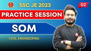 Practice Session SSC JE 2023  Strength of Materials SOM  Part2  By Gaurav Sir [upl. by Jarvey]