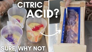 Adding CITRIC ACID to SOAP How and Why [upl. by Eiblehs]