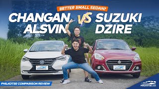 2022 Changan Alsvin vs Suzuki Dzire Comparison  Philkotse Reviews [upl. by Ardnuassak]