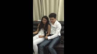 JadINe Love Concert  Backstage James amp Nadine Officially Couple Interview 1 [upl. by Wolfort]