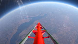 10000 FT Drop Down Roller Coaster – Planet Coaster [upl. by Enedan367]