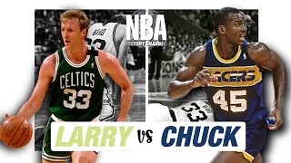 Larry Bird Trash Talking Chuck Person NEVER STOPPED ☘️ [upl. by Knuth]