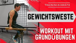 Gewichtsweste  Ganzkörper Workout  Reck Barren Ringe  Weighted Calisthenics [upl. by Aneeuqahs]