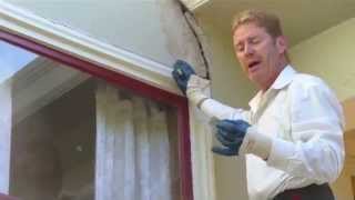 Apply Sikaflex 1A with Rapid set stucco for crack repair [upl. by Tollmann375]