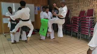 Sensei Moloto the president of SAKKA teaching Tobi Nidan Geri [upl. by Sandell286]