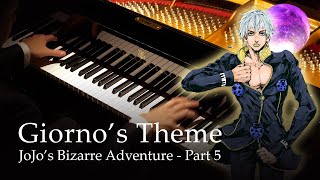 Giornos Theme il vento doro  JoJos Bizarre Adventure Part 5 Golden Wind Piano [upl. by Naaitsirhc]