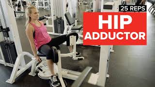 GoodLife Fitness How to use the Hip Abductor and Adductor [upl. by Enehs]