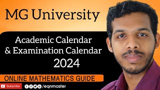 Academic Calendar and Examination calendar MG University 20242025 [upl. by Lucey]