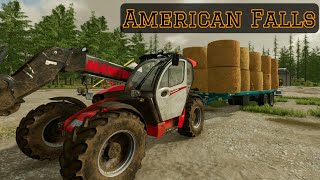 A Bit Of Cultivating Spreading Lime And Selling 109  American Falls  FS22  FarmingSimulator22 [upl. by Ahtiekahs749]