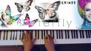 Grimes  Butterfly reggiewatkins piano covercover [upl. by Ayahsal]