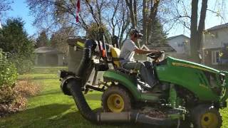 John deere 1026r and peco vac THE LEAF MONSTER [upl. by Cadman]