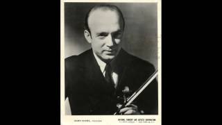 Joseph Szigeti  Bach  Solo Violin Sonata No1 2nd Mvt 1931  電気再生 [upl. by Joana]