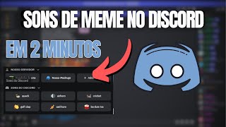 Como colocar sons no Discord  REZET DO 0 [upl. by Ocirema]