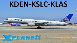 XPlane 11  757 amp 767 Updated  B757 B767  PilotEdge  Denver Salt Lake City amp Las Vegas [upl. by Nollaf881]