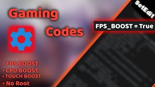 SetEdit Gaming Codes  Boost Gaming Performance 90FPS Without Root [upl. by Natrav370]