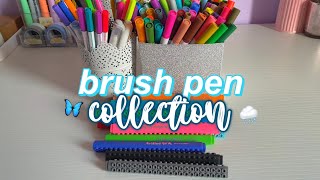 My BRUSH PEN COLLECTION ✨ all my brush pens stationery collection [upl. by Kus]