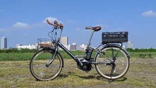 電動アシスト自転車 Yamaha PAS CITYV 買った。カスタムしてポタリング楽しむ [upl. by Kehr]