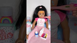 Doll Sick Day Morning Routine Part 1 shorts babydolls dolls doll [upl. by Ybor]