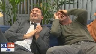 ÉNORME FOU RIRE DE JEAN DUJARDIN ET GILLES LELLOUCHE HD [upl. by Sibie387]