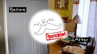 Mr Kate Quickie Goodbye Ugly Vertical Blinds DIY [upl. by Nednil]