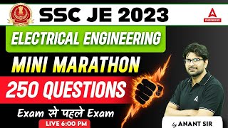 SSC JE Electrical Marathon  SSC JE Electrical  250 Ques Series  By Anant Sir [upl. by Krein519]