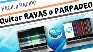 Como Quitar RAYAS blancas o de Colores 📊 PARPADEO  en 10 minutos [upl. by Ilram543]