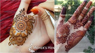 Latest Intricate Henna Design  mehndibyhayat s new mehndi design recreation  Mehers Henna [upl. by Arukas]