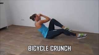 Crunches ab workout – Flat your belly with 10 variations [upl. by Eissalc]