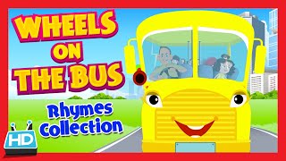 quotWheels On The Bus Go Round and Roundquot Nursery Rhymes Collection  HALLOWEEN Night songs [upl. by Lucho]