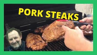 HOW TO COOK PORK STEAKS on a GAS GRILL [upl. by Adnuhsal489]