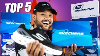 Top 5 Best Skechers Shoes for Men 🔥 Best Comfortable RunningGym Shoes Haul Review 2024  ONE CHANCE [upl. by Zinnes903]