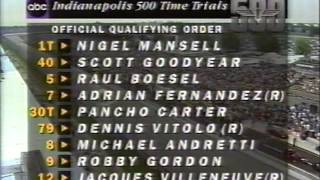 INDY 500 1994  TIME TRIALS  POLE DAY I [upl. by Arramas805]