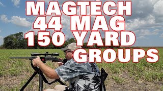 44 MAG MAGTECH 150 YARD GROUPAGEish [upl. by Terhune362]